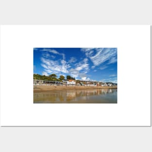 Lyme Regis Seafront Reflections Posters and Art